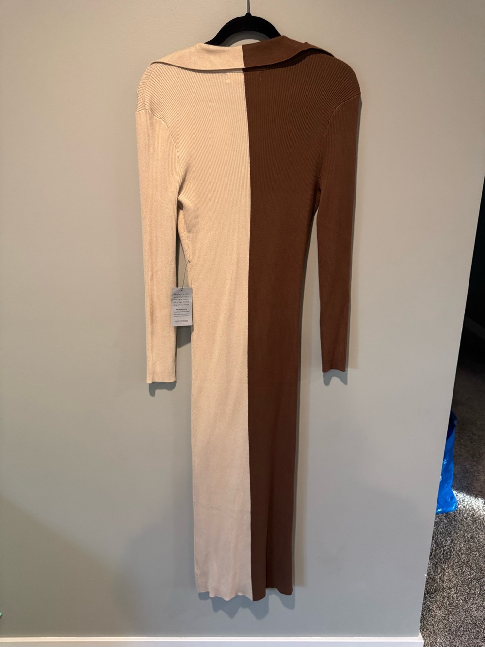 ASTR the Label Ribbed Colorblock Collared Midi Dress - Picture 3 of 3